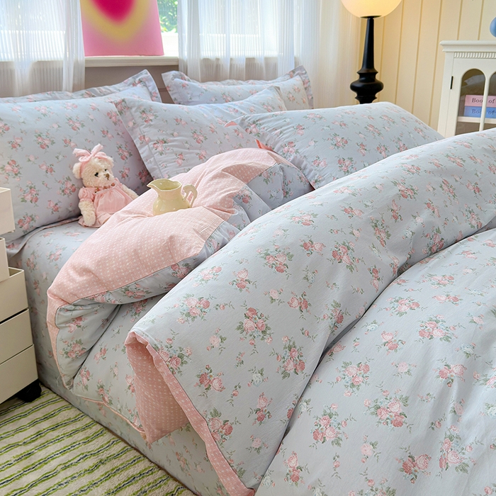 91家纺网 家纺一手货源 找家纺 拾物记 2025新款A类12868全棉纯棉四件套-提供买家秀和质检报告 泠羽花园