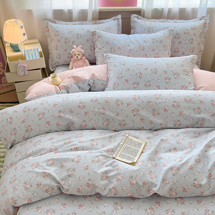 91家纺网 家纺一手货源 找家纺 拾物记 2025新款A类12868全棉纯棉四件套-提供买家秀和质检报告 泠羽花园