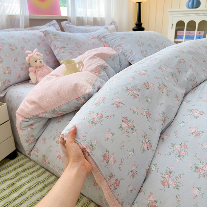 91家纺网 家纺一手货源 找家纺 拾物记 2025新款A类12868全棉纯棉四件套-提供买家秀和质检报告 泠羽花园