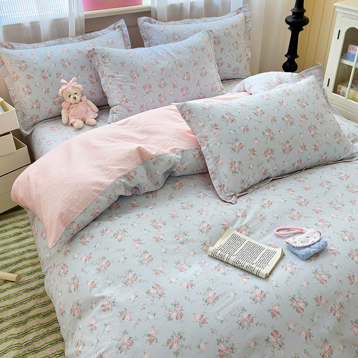 91家纺网 家纺一手货源 找家纺 拾物记 2025新款A类12868全棉纯棉四件套-提供买家秀和质检报告 泠羽花园