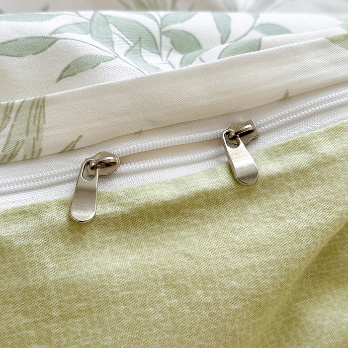 91家纺网 家纺一手货源 找家纺 拾物记 2025新款A类12868全棉纯棉四件套-提供买家秀和质检报告 洛克庄园-绿