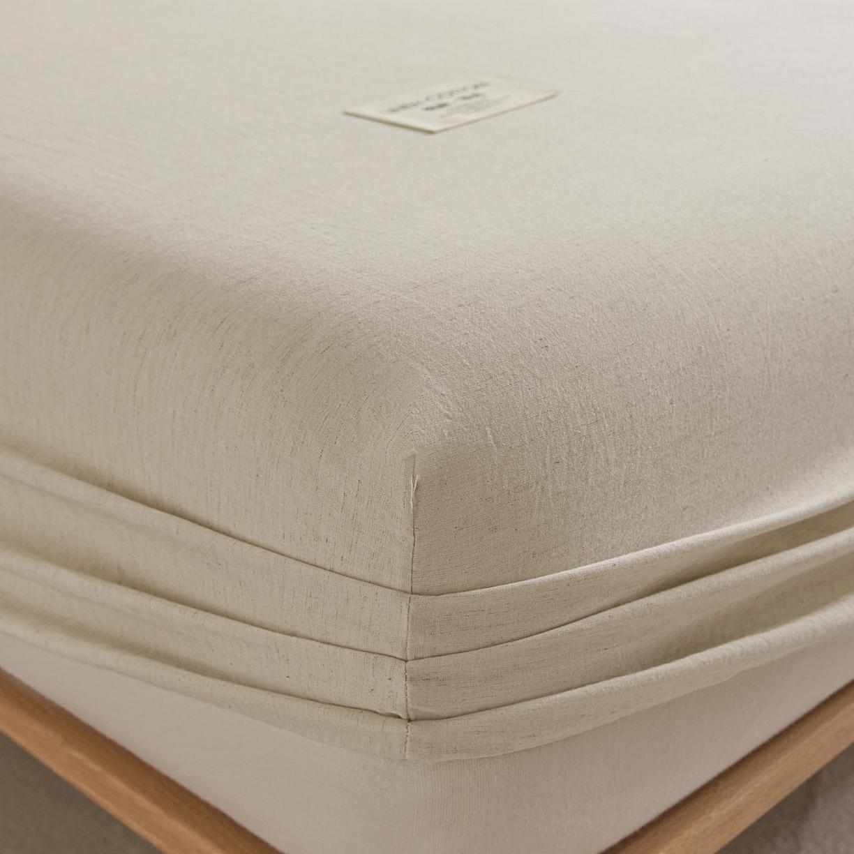 91家纺网 家纺一手货源 找家纺 （总）涵宸家纺 2025新款色织棉麻四件套系列-单床笠