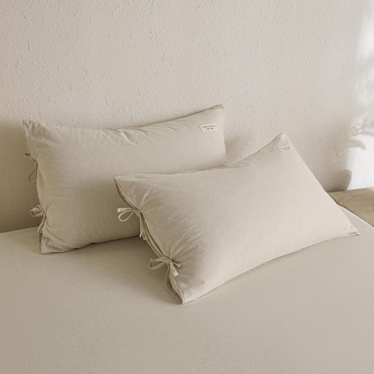 91家纺网 家纺一手货源 找家纺 （总）涵宸家纺 2025新款色织棉麻四件套系列-单床笠