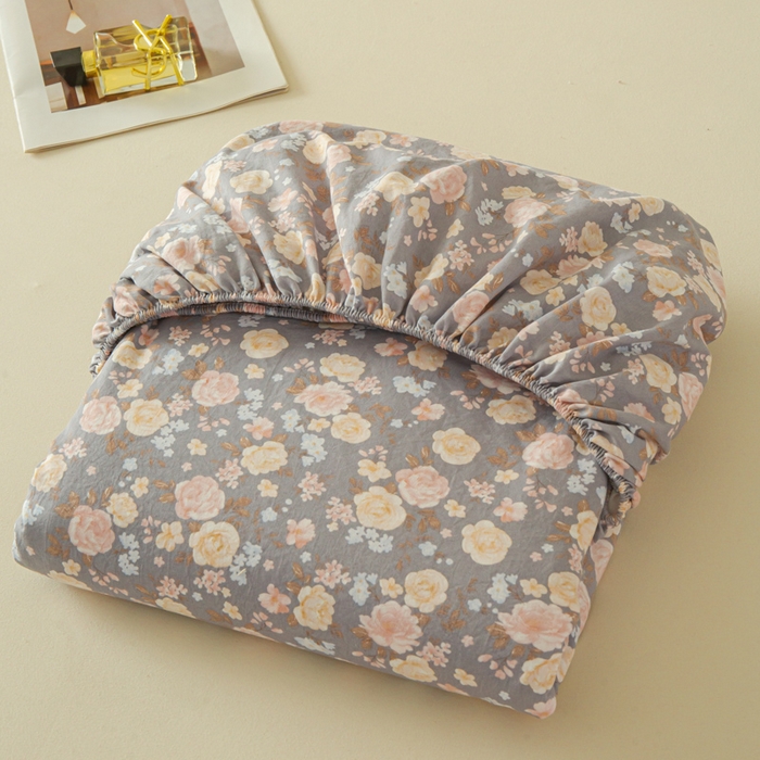 91家纺网 家纺一手货源 找家纺 （总）斯卡诺家纺 2025新款秋冬爆款古法水洗棉单床笠床笠三件套枕套