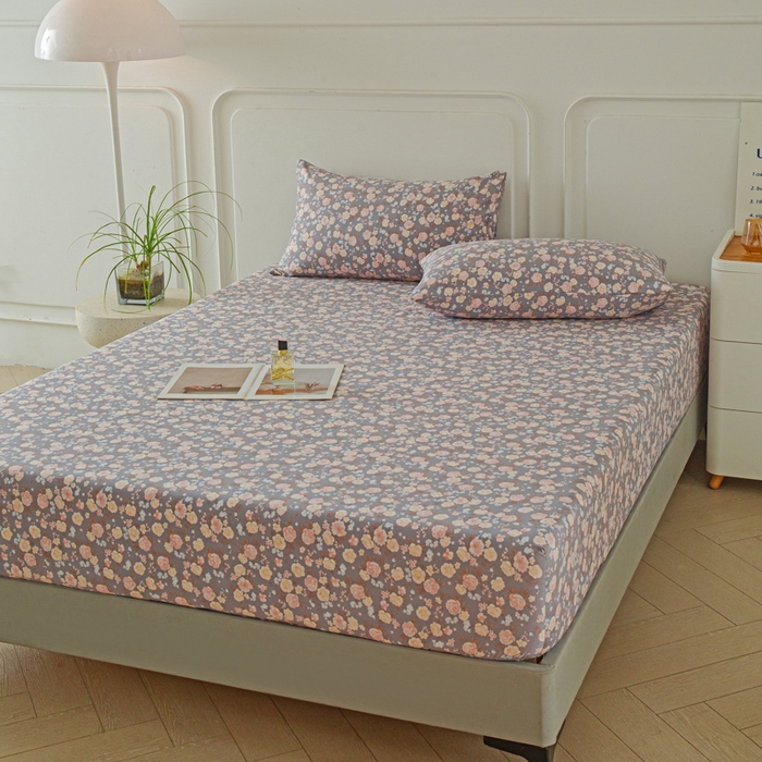 91家纺网 家纺一手货源 找家纺 斯卡诺家纺 2025新款秋冬爆款古法水洗棉单床笠床笠三件套枕套 一见倾心-床笠