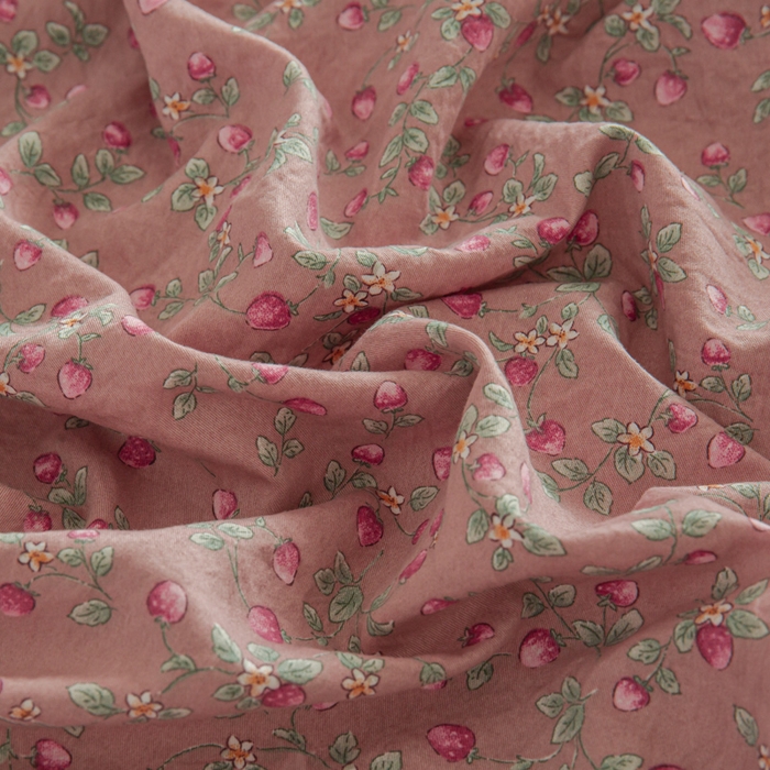 91家纺网 家纺一手货源 找家纺 斯卡诺家纺 2025新款秋冬爆款古法水洗棉单床笠床笠三件套枕套 樱桃季床笠