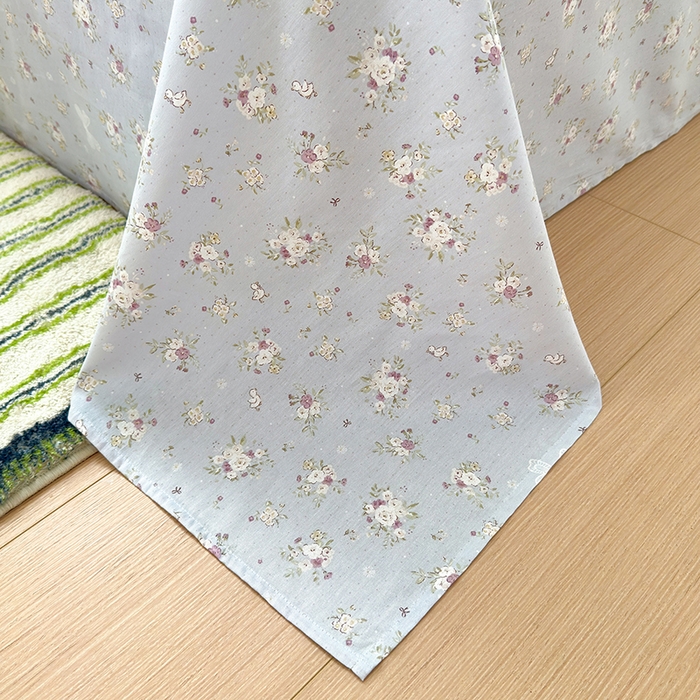 91家纺网 家纺一手货源 找家纺 拾物记 2025新款A类12868全棉纯棉四件套-提供买家秀和质检报告 浅夏雏菊-灰