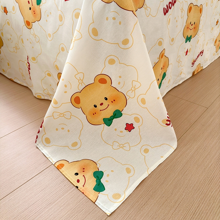 91家纺网 家纺一手货源 找家纺 拾物记 2025新款A类12868全棉纯棉四件套-提供买家秀和质检报告 瑞迪熊