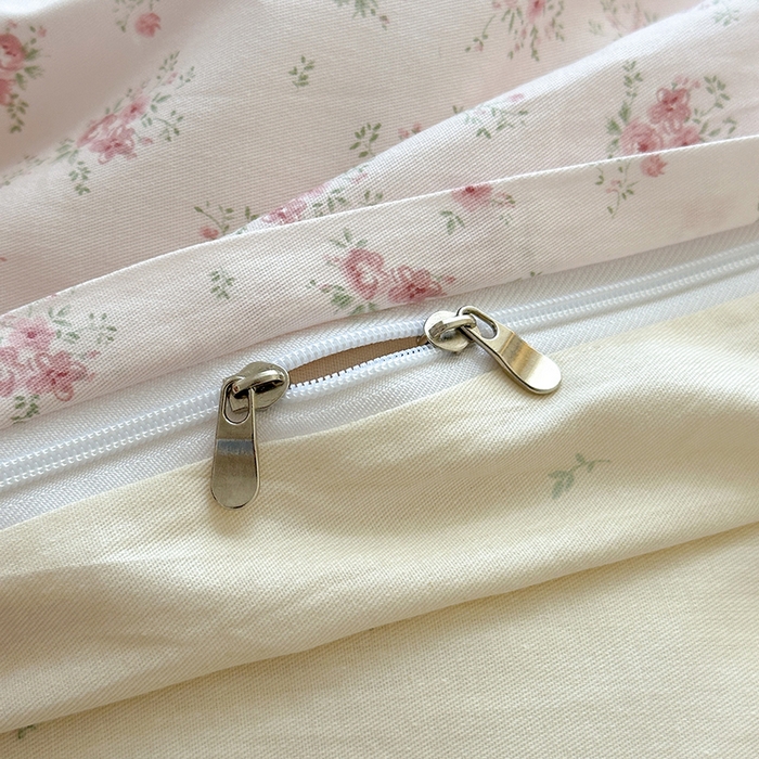 91家纺网 家纺一手货源 找家纺 拾物记 2025新款A类12868全棉纯棉四件套-提供买家秀和质检报告 疏影梦境-粉