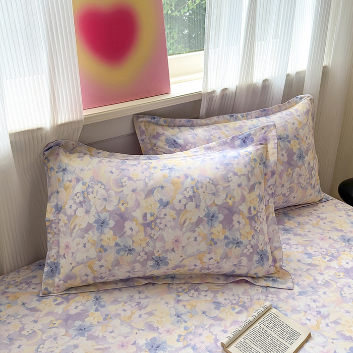 91家纺网 家纺一手货源 找家纺 拾物记 2025新款A类12868全棉纯棉四件套-提供买家秀和质检报告 香颂蝶舞