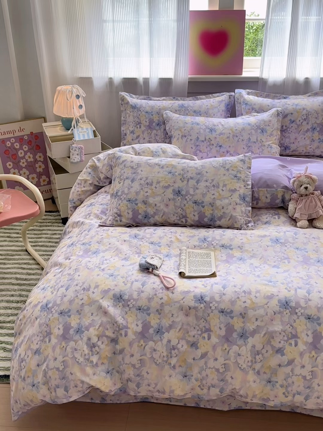 91家纺网 家纺一手货源 找家纺 拾物记 2025新款A类12868全棉纯棉四件套-提供买家秀和质检报告 香颂蝶舞