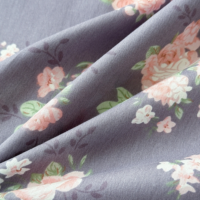 91家纺网 家纺一手货源 找家纺 拾物记 2025新款A类12868全棉纯棉四件套-提供买家秀和质检报告 幸福花儿-紫