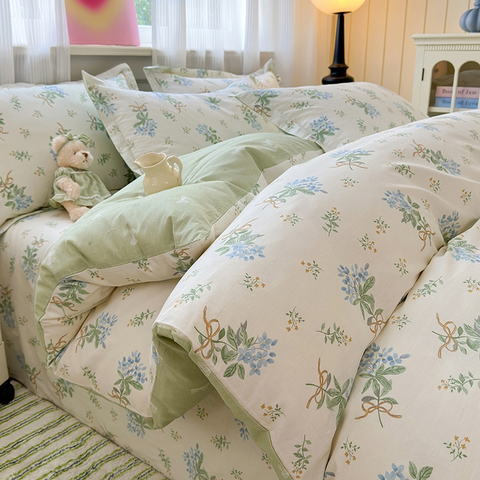 91家纺网 家纺一手货源 找家纺 拾物记 2025新款A类12868全棉纯棉四件套-提供买家秀和质检报告 余香