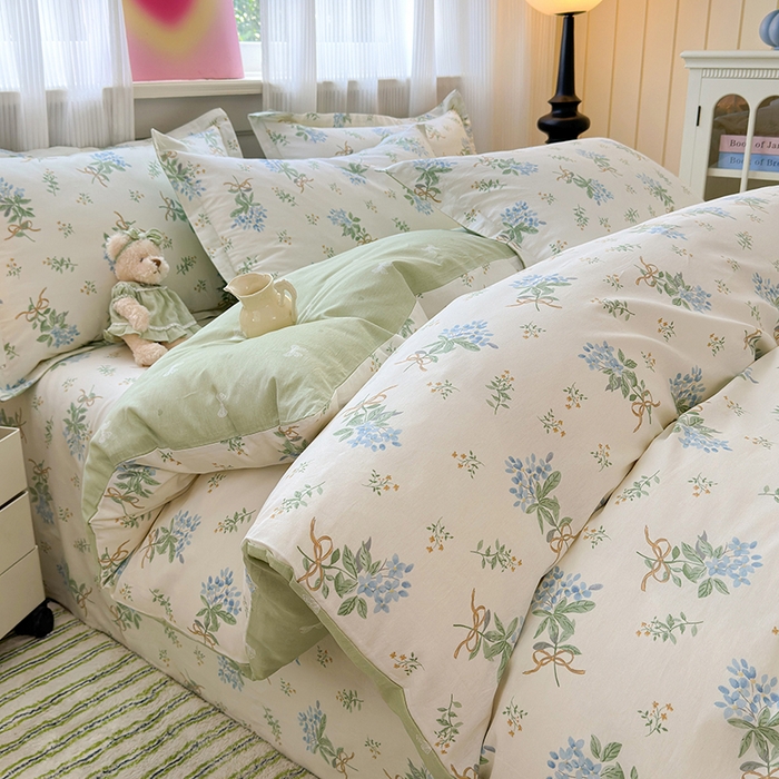 91家纺网 家纺一手货源 找家纺 拾物记 2025新款A类12868全棉纯棉四件套-提供买家秀和质检报告 余香