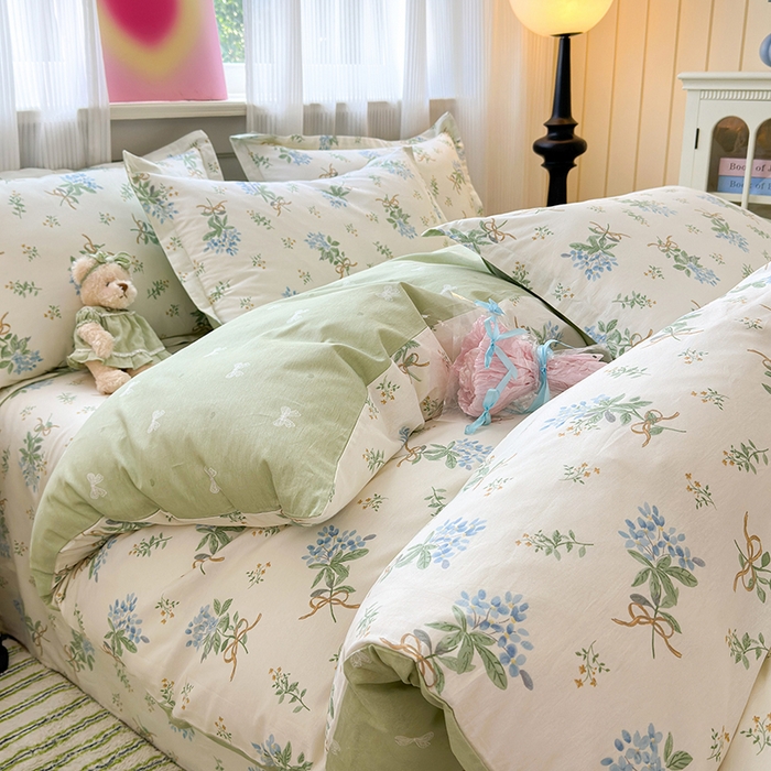 91家纺网 家纺一手货源 找家纺 拾物记 2025新款A类12868全棉纯棉四件套-提供买家秀和质检报告 余香