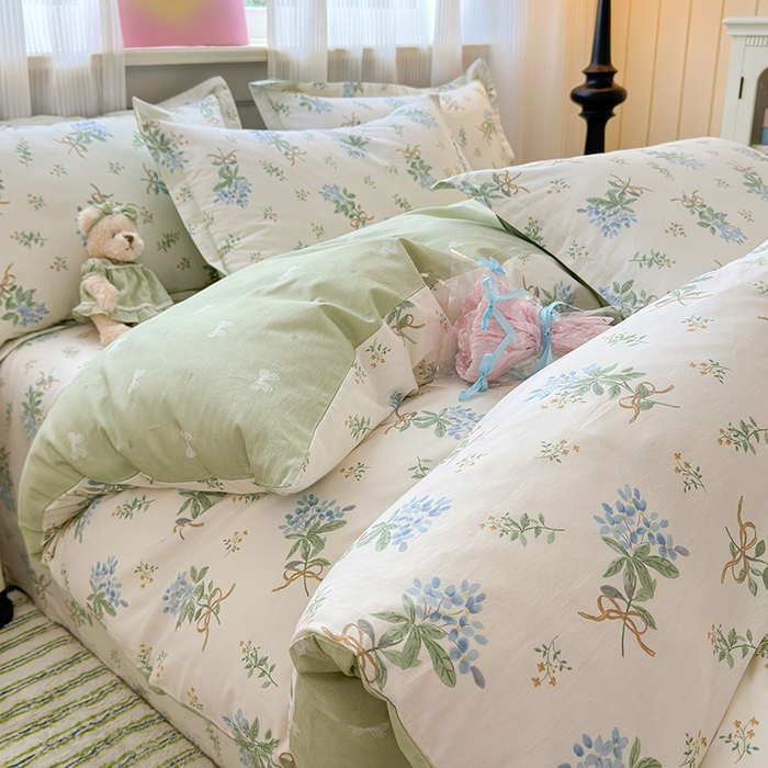 91家纺网 家纺一手货源 找家纺 拾物记 2025新款A类12868全棉纯棉四件套-提供买家秀和质检报告 余香