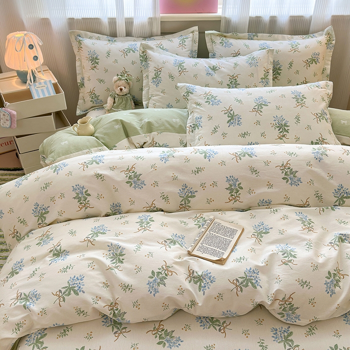 91家纺网 家纺一手货源 找家纺 拾物记 2025新款A类12868全棉纯棉四件套-提供买家秀和质检报告 余香