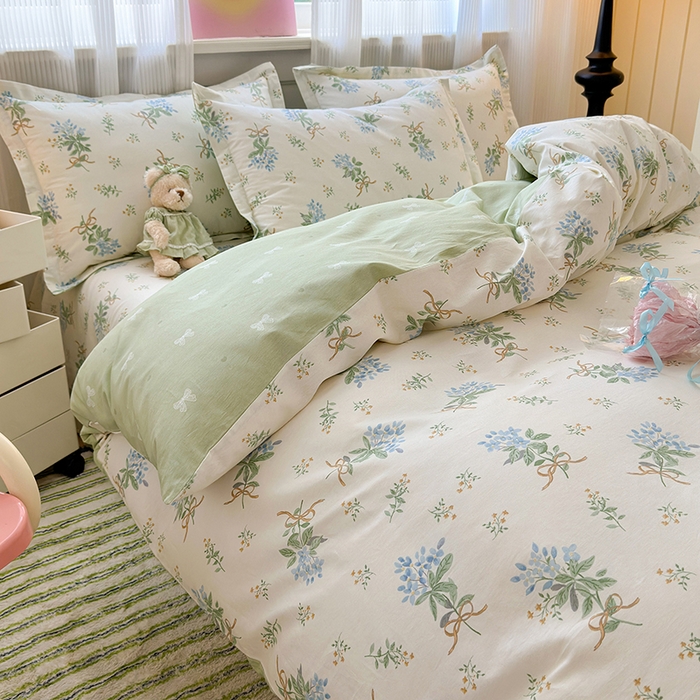 91家纺网 家纺一手货源 找家纺 拾物记 2025新款A类12868全棉纯棉四件套-提供买家秀和质检报告 余香