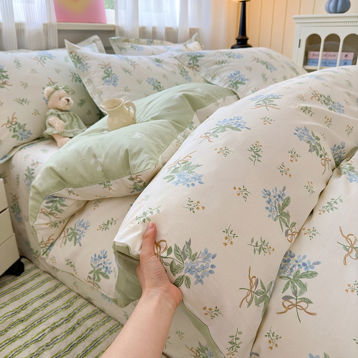 91家纺网 家纺一手货源 找家纺 拾物记 2025新款A类12868全棉纯棉四件套-提供买家秀和质检报告 余香