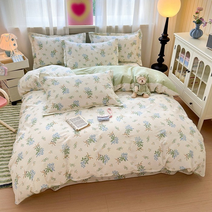 91家纺网 家纺一手货源 找家纺 拾物记 2025新款A类12868全棉纯棉四件套-提供买家秀和质检报告 余香