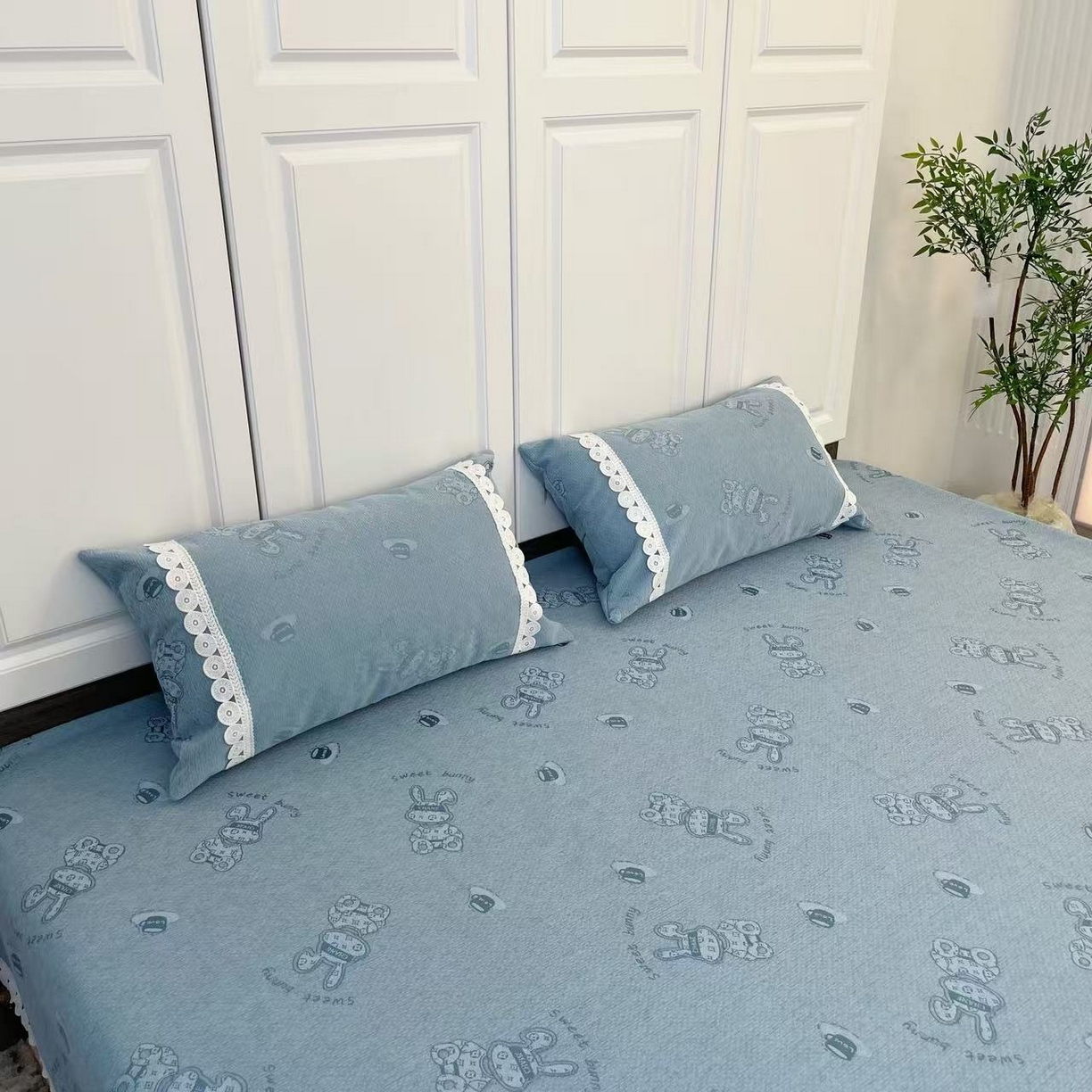 （总）暖木杨 2025新款（咖啡兔专拍枕套一对）40*70