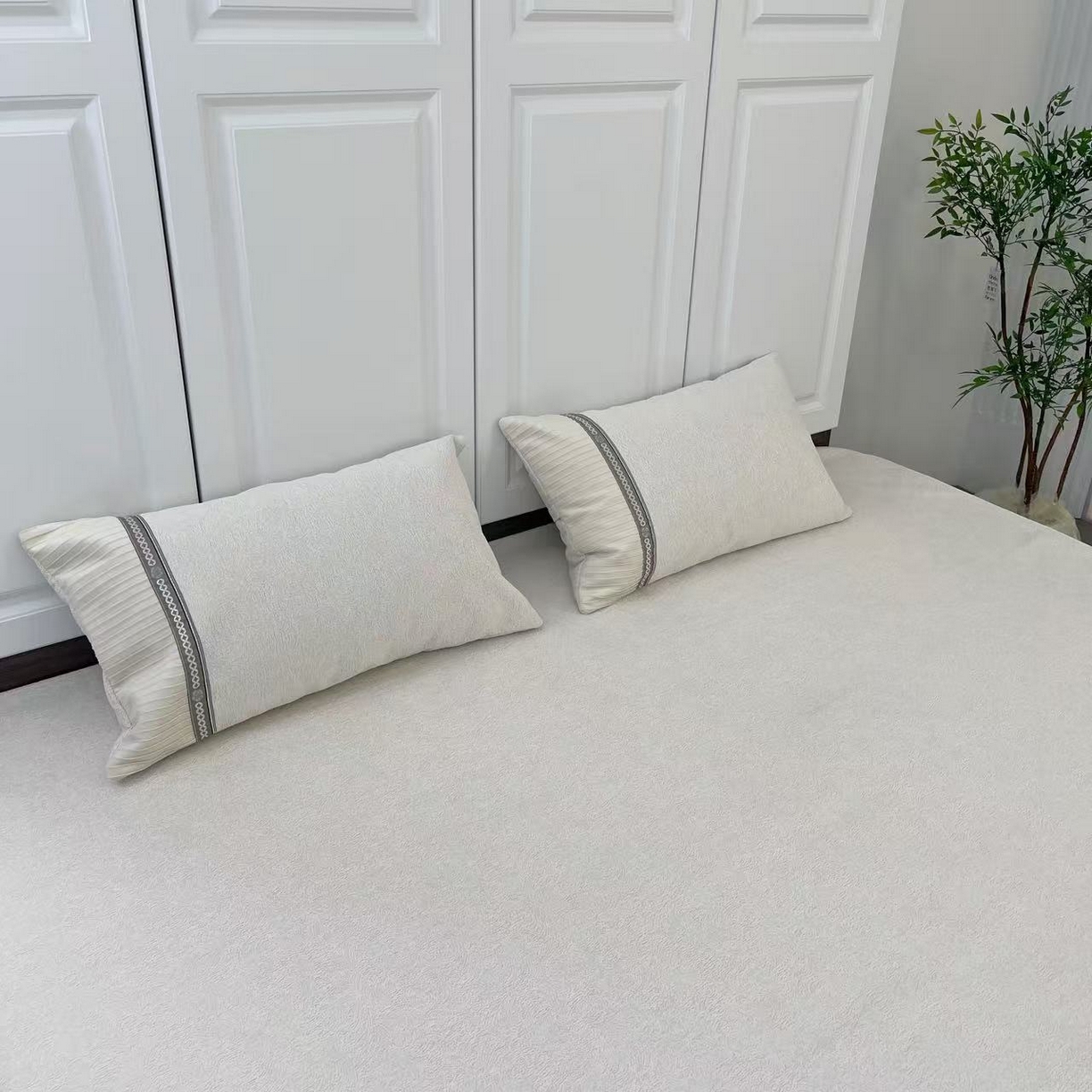 91家纺网 家纺一手货源 找家纺 （总）暖木杨 2025新款（奶茶专拍枕套一对）40*70