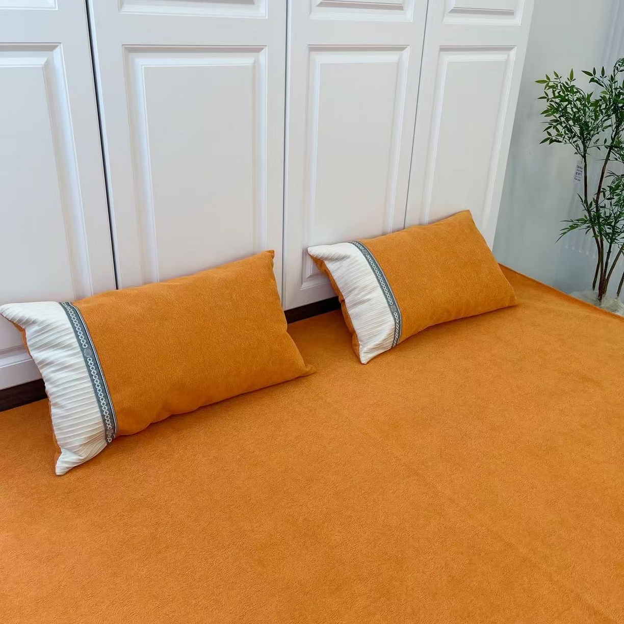 91家纺网 家纺一手货源 找家纺 （总）暖木杨 2025新款（奶茶专拍枕套一对）40*70