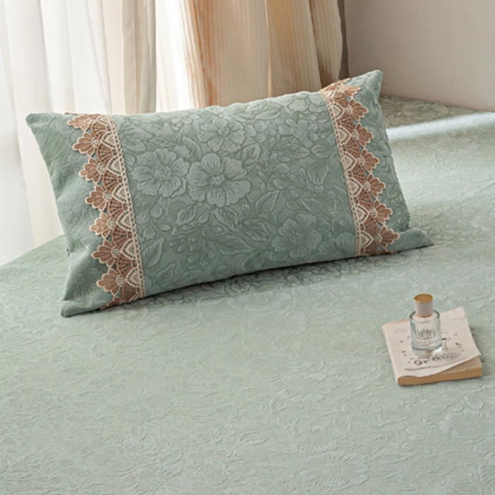 91家纺网 家纺一手货源 找家纺 （总）暖木杨 2025新款（一抹茶花专拍枕套一对）40*70