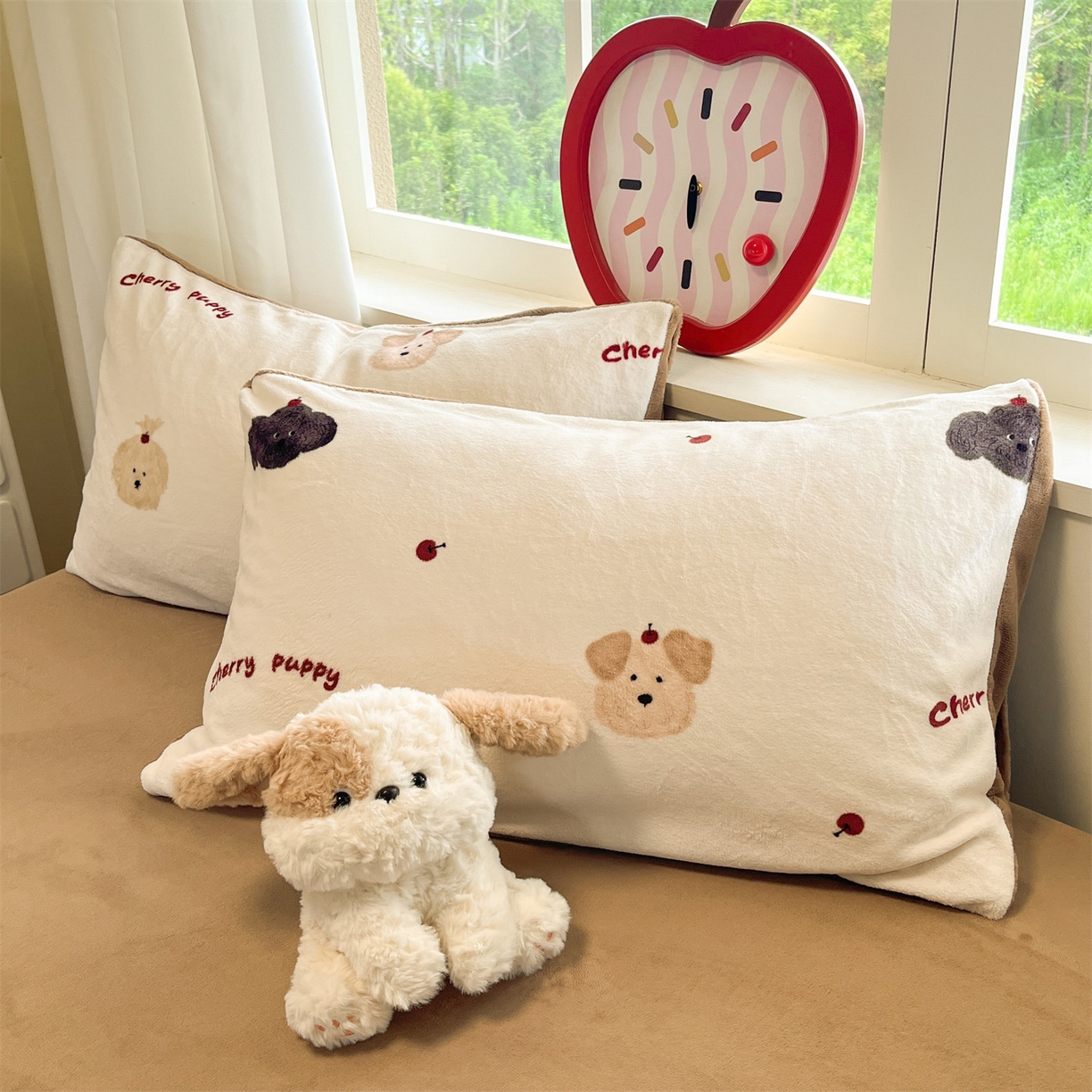 91家纺网 家纺一手货源 找家纺 云棉坊 2025新款高克重卡通牛奶绒四件套-印花系列 精灵仔