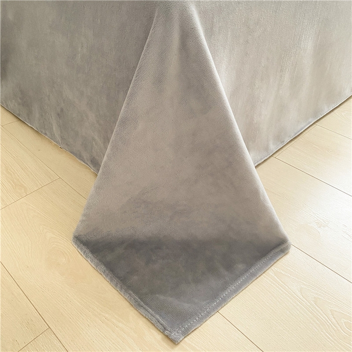 91家纺网 家纺一手货源 找家纺 琪格格纺织 2025新款A牛奶绒B兔兔绒保暖印花四件套 大包边绒几何时尚