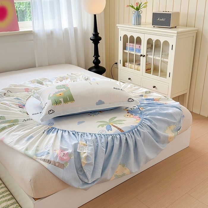 91家纺网 家纺一手货源 找家纺 （总）拾物记 2025新款A类12868新疆全棉纯棉单床笠床笠单件-提供买家秀和质检报告