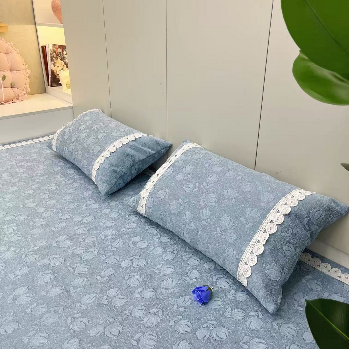 91家纺网 家纺一手货源 找家纺 （总）暖木杨 2025新款（郁金香专拍枕套一对）40*70