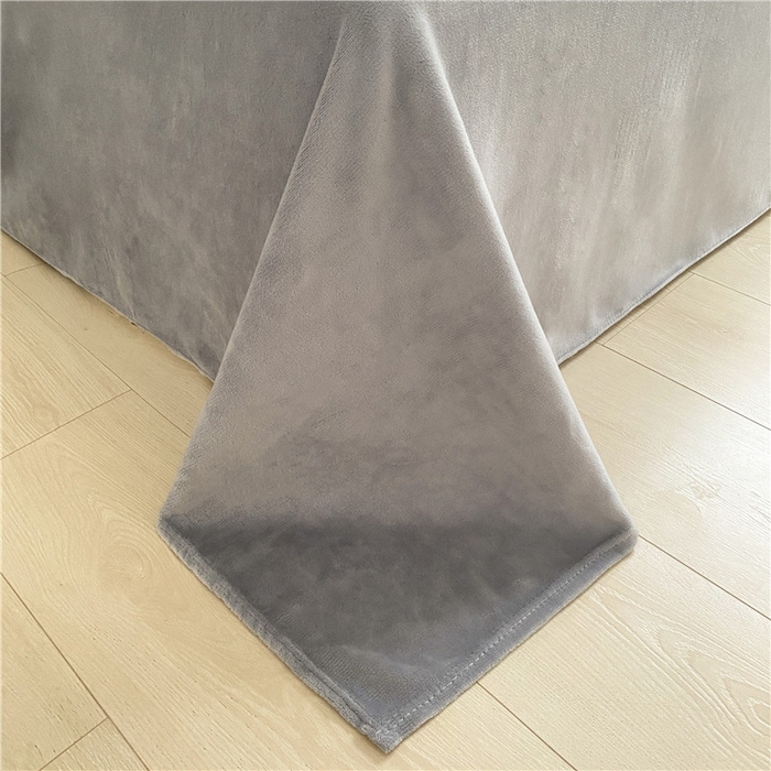 91家纺网 家纺一手货源 找家纺 琪格格纺织 2025新款A牛奶绒B兔兔绒保暖印花四件套 大包边绒菱形空间