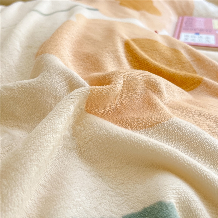 91家纺网 家纺一手货源 找家纺 琪格格纺织 2025新款A牛奶绒B兔兔绒保暖印花四件套 大包边绒微雨