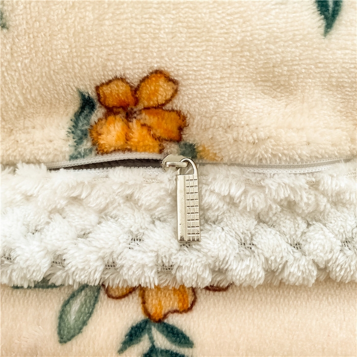 91家纺网 家纺一手货源 找家纺 琪格格纺织 2025新款A牛奶绒B兔兔绒保暖印花四件套 大包边绒小黄花