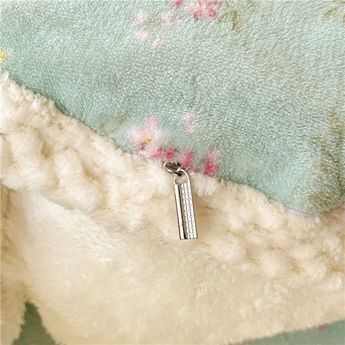 91家纺网 家纺一手货源 找家纺 琪格格纺织 2025新款A牛奶绒B兔兔绒保暖印花四件套 大包边绒小兰花