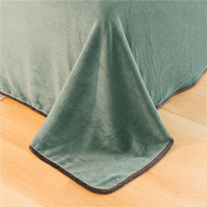 91家纺网 家纺一手货源 找家纺 琪格格纺织 2025新款A牛奶绒B兔兔绒保暖印花四件套 牛奶绒泡泡蛙一