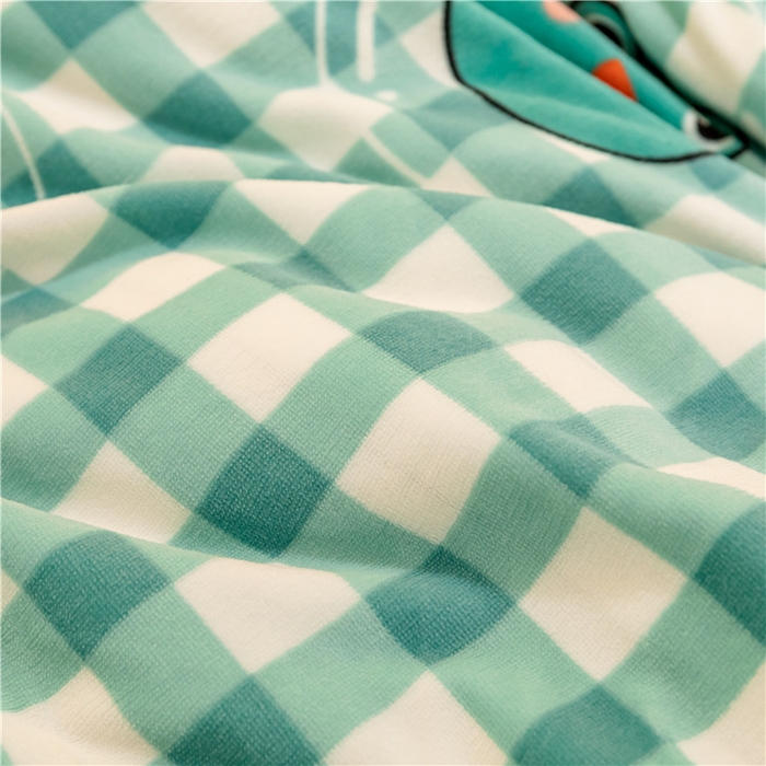 91家纺网 家纺一手货源 找家纺 琪格格纺织 2025新款A牛奶绒B兔兔绒保暖印花四件套 牛奶绒泡泡蛙二