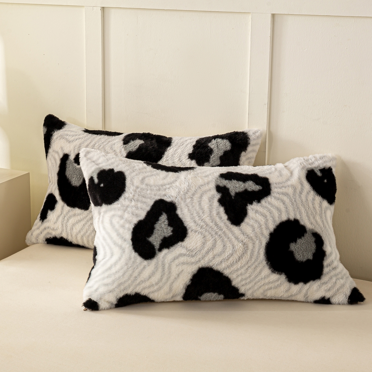 91家纺网 家纺一手货源 找家纺 眠势力 2025新款兔毛绒毛毯冬季加绒加厚盖毯兔兔绒保暖毯子带拉链-美拉德系列 都市斑迹【兔毛绒毛毯拉链款】