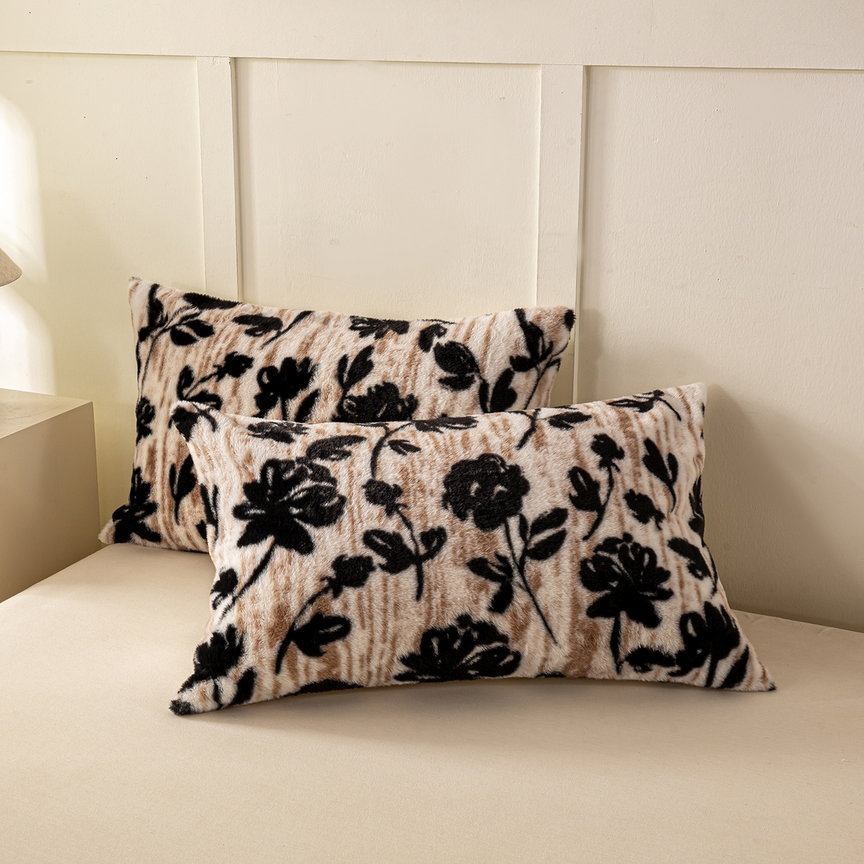 91家纺网 家纺一手货源 找家纺 眠势力 2025新款兔毛绒毛毯冬季加绒加厚盖毯兔兔绒保暖毯子带拉链-美拉德系列 墨韵【兔毛绒毛毯拉链款】