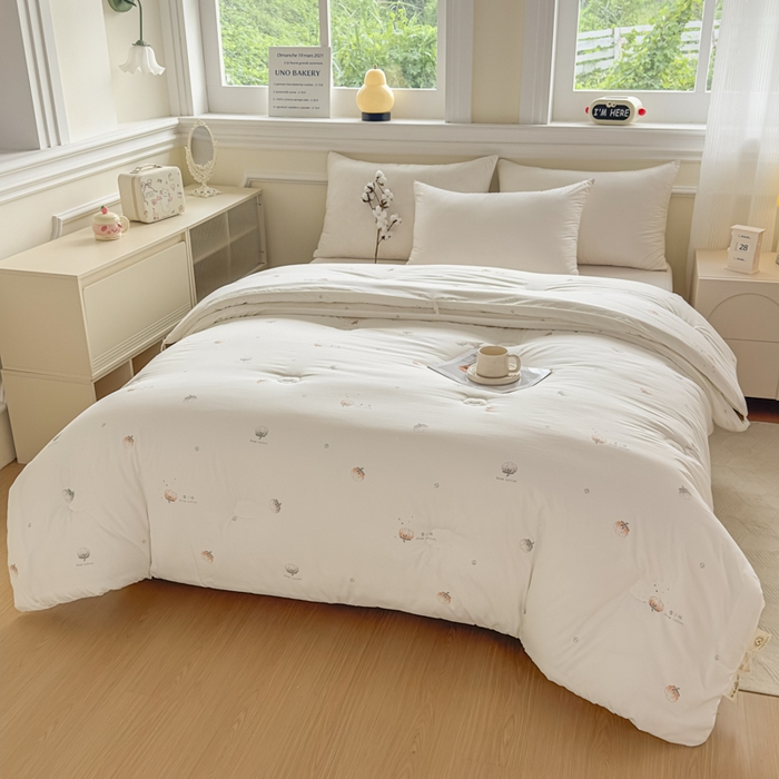 91家纺网 家纺一手货源 找家纺 （总）壹张床 2025新款A类新疆棉花被糯糯棉子母被冬被印花被芯春秋被学生被子母扣系列