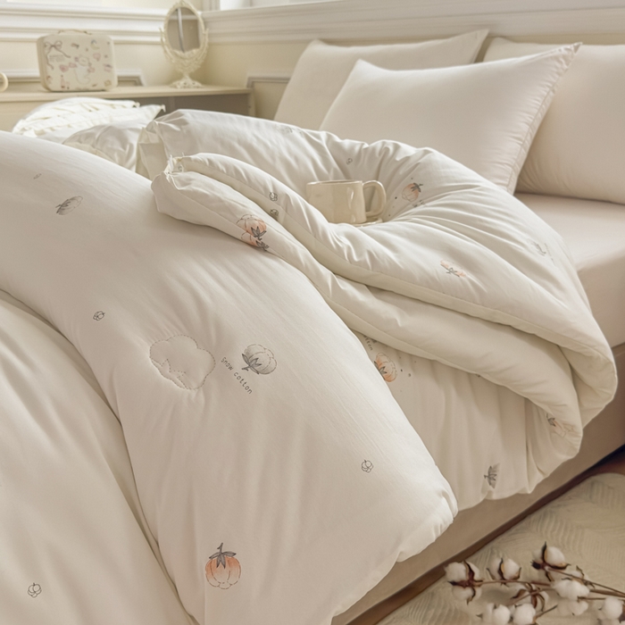 91家纺网 家纺一手货源 找家纺 （总）壹张床 2025新款A类新疆棉花被糯糯棉子母被冬被印花被芯春秋被学生被子母扣系列