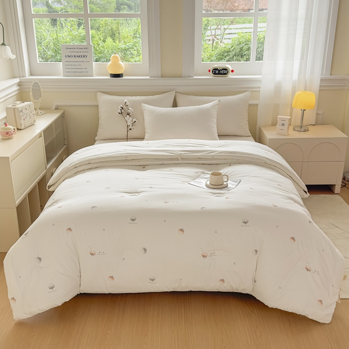 91家纺网 家纺一手货源 找家纺 （总）壹张床 2025新款A类新疆棉花被糯糯棉子母被冬被印花被芯春秋被学生被子母扣系列