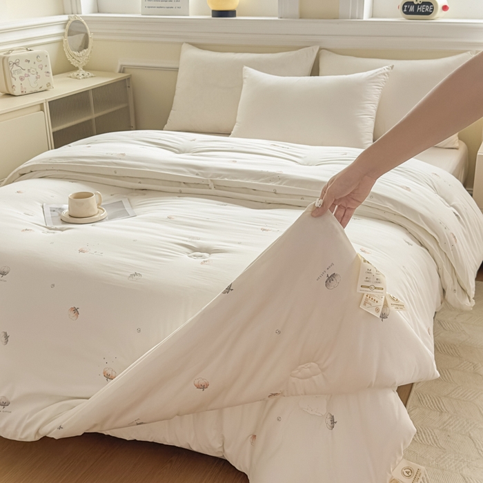 91家纺网 家纺一手货源 找家纺 （总）壹张床 2025新款A类新疆棉花被糯糯棉子母被冬被印花被芯春秋被学生被子母扣系列