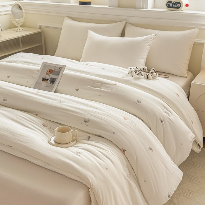 91家纺网 家纺一手货源 找家纺 （总）壹张床 2025新款A类新疆棉花被糯糯棉子母被冬被印花被芯春秋被学生被子母扣系列