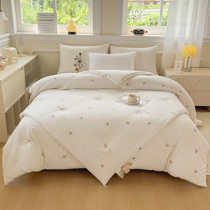 91家纺网 家纺一手货源 找家纺 （总）壹张床 2025新款A类新疆棉花被糯糯棉子母被冬被印花被芯春秋被学生被子母扣系列