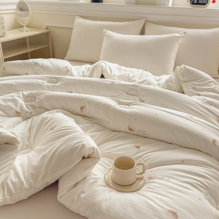 91家纺网 家纺一手货源 找家纺 （总）壹张床 2025新款A类新疆棉花被糯糯棉子母被冬被印花被芯春秋被学生被子母扣系列