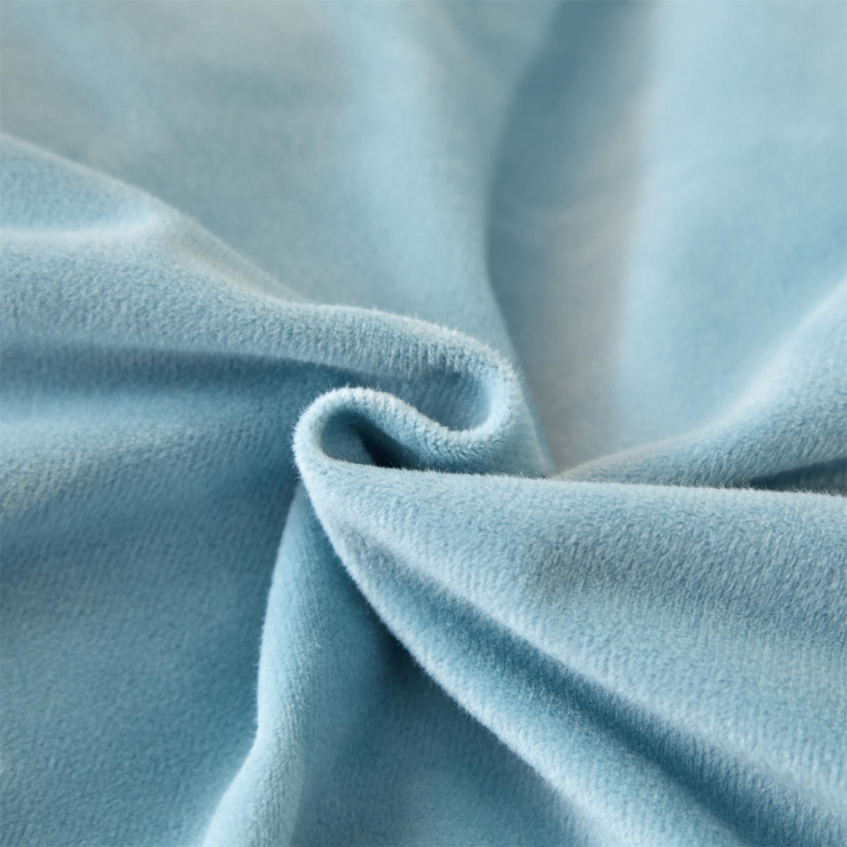 91家纺网 家纺一手货源 找家纺 云棉坊 2025新款高克重水晶绒绣花四件套-羽梦系列 羽梦-天空兰