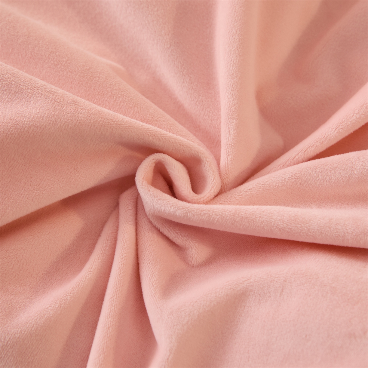 91家纺网 家纺一手货源 找家纺 云棉坊 2025新款高克重水晶绒绣花四件套-羽梦系列 羽梦-蜜桃粉