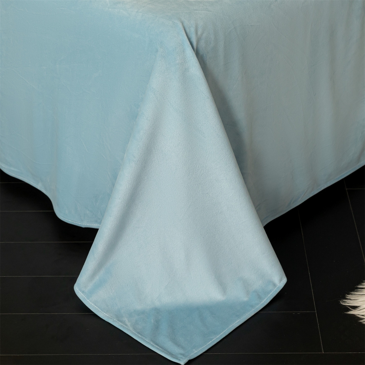 91家纺网 家纺一手货源 找家纺 云棉坊 2025新款高克重水晶绒绣花四件套-暗香系列 暗香-奶白兰